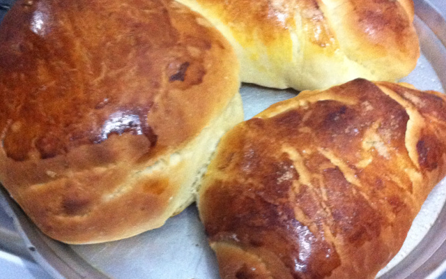 Pão caseiro simples (pão sovado)