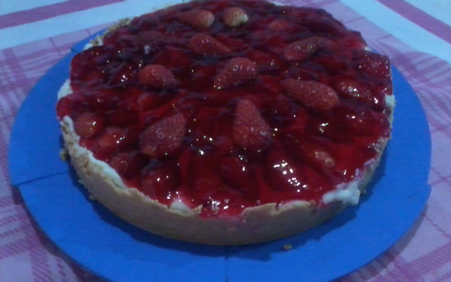 Torta fácil de morango