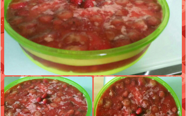 Espumone de gelatina de morango