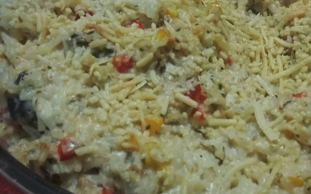 Risoto de sardinha danada