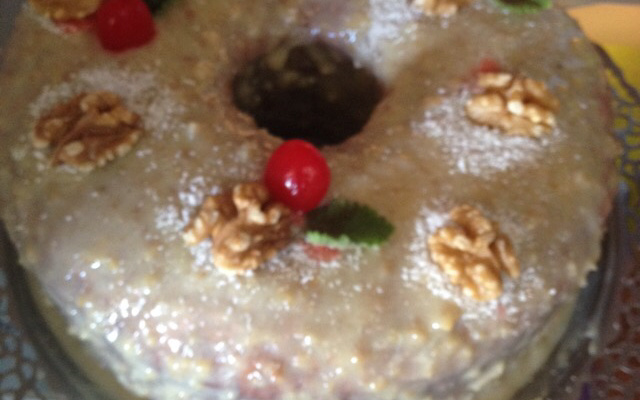 Bolo de nozes especial de Natal