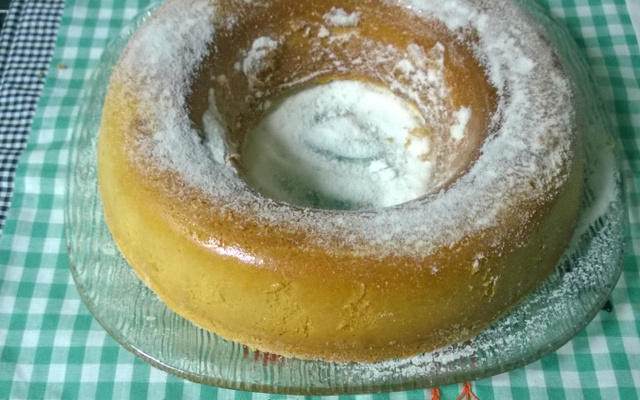 Bolo tipo queijadinha do Lúcio Cezar