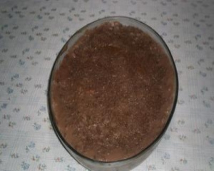 Torta de bolacha de pudim de chocolate