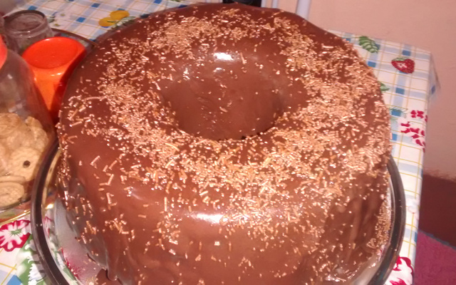 Bolo de água fervendo