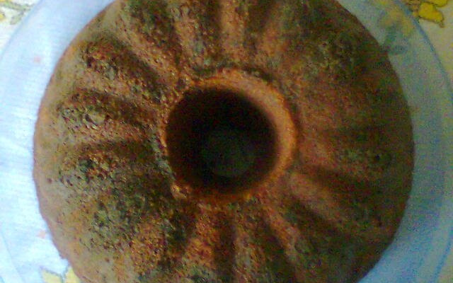 Bolo de fubá com canela