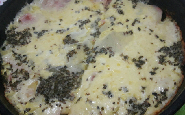 Baked potato camouflaged