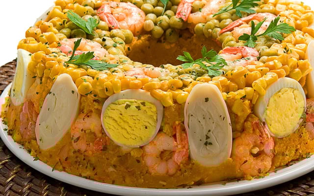 Cuscuz paulista de camarão