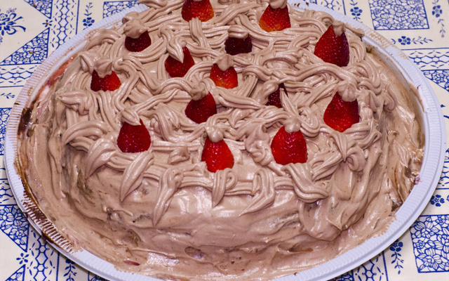 Bolo sensação de morango