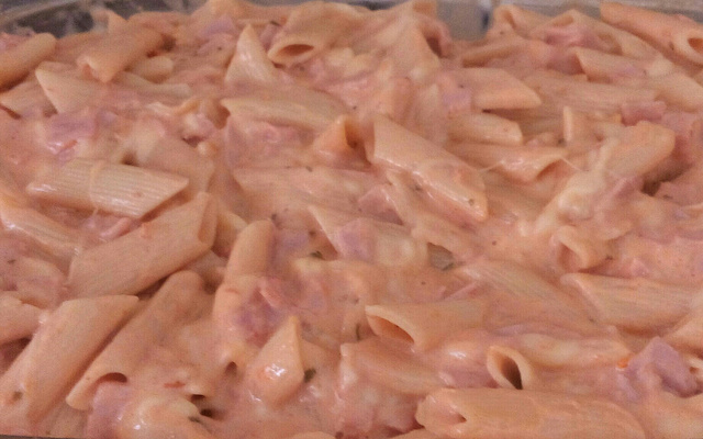 Macarrão com requeijão