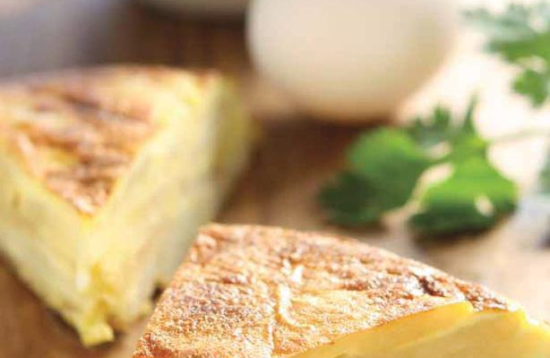 Tortilha de batata e cebola