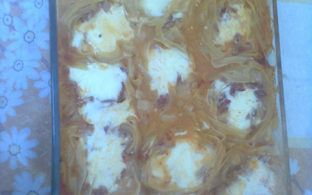 Macarrão ninho da Mamãe ao forno