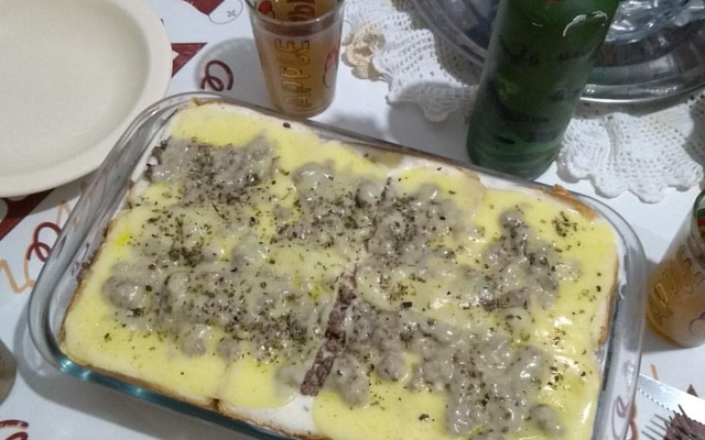 Lasanha diferente de pão