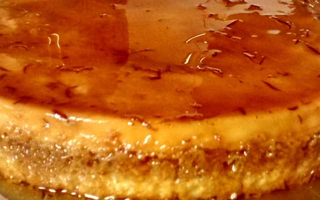 Bolo pudim de laranja