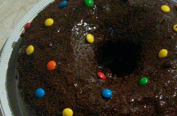 Cobertura de chocolate com creme de leite