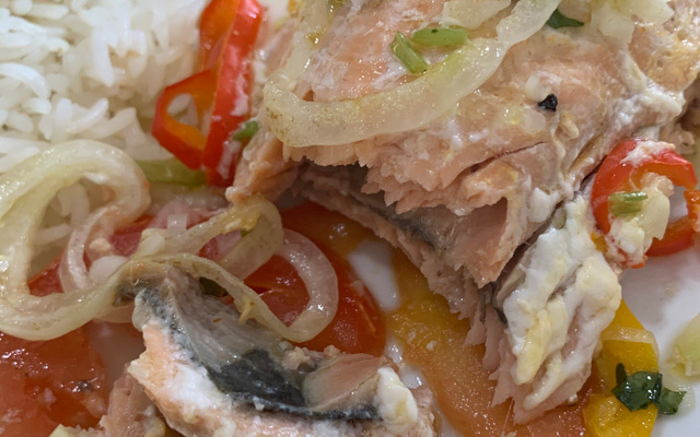 Postas de Salmão ao Forno