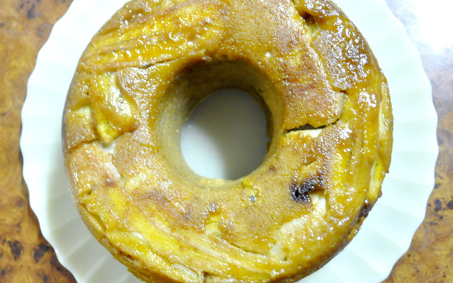 Bolo de banana de liquidificador