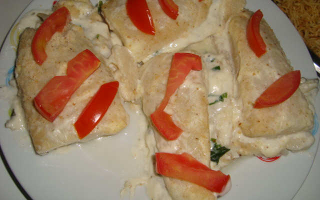 Filé de linguado ao forno