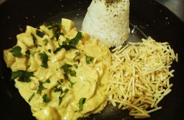 Frango com maçã ao Curry