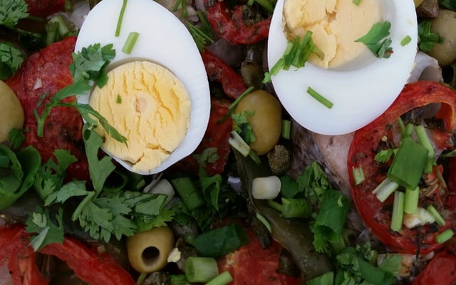 Peixe em posta ao forno