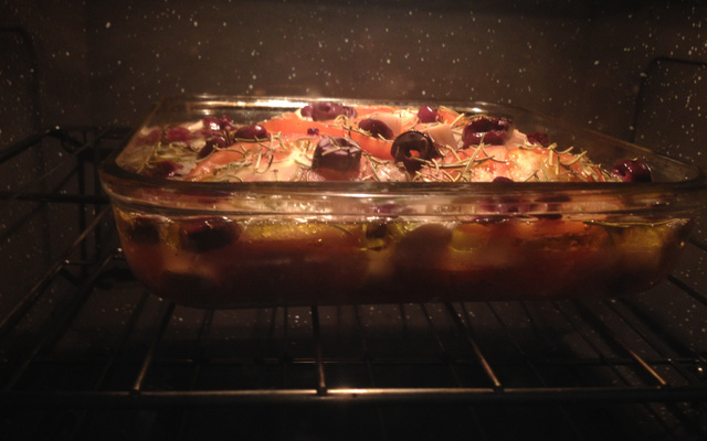 Filé de linguado à moda italiana