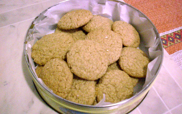 Biscoito de aveia e mel