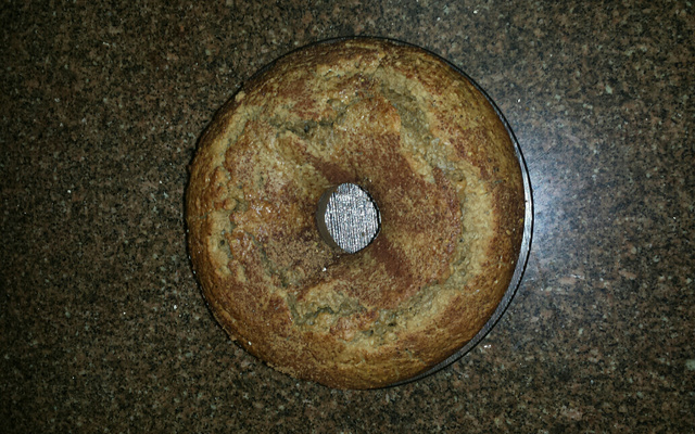 Bolo saudável de aveia com banana