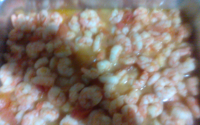 Camarões com catupiry à moda da Cris