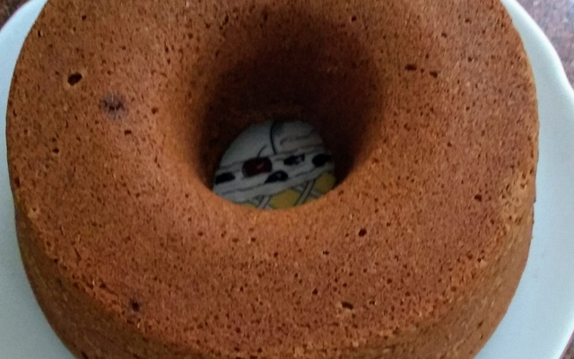 Bolo integral com calda de laranja