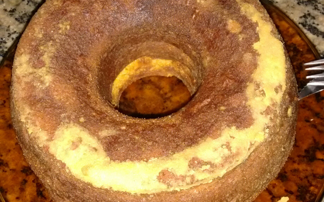 Bolo de milho no liquidificador