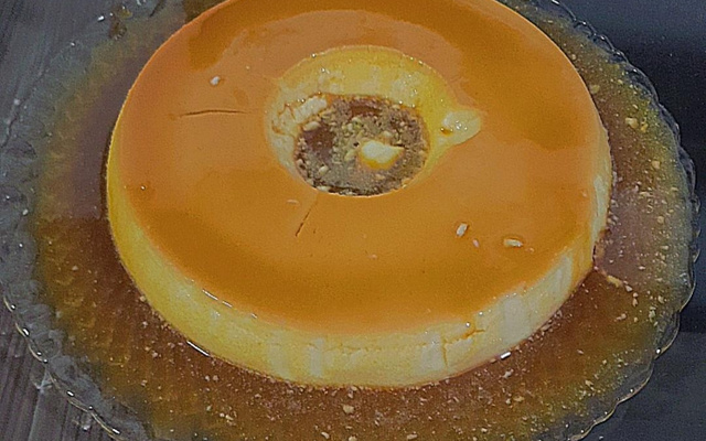 Pudim tradicional com leite condensado 