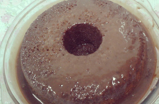 Bolo de micro-ondas de chocolate da Angélica