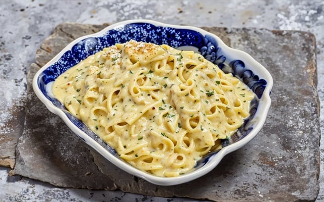 Macarrão ao molho branco