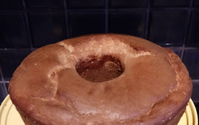 Bolo fácil de baunilha