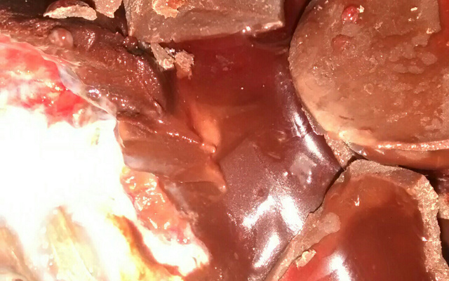 Bombom aberto especial de morango