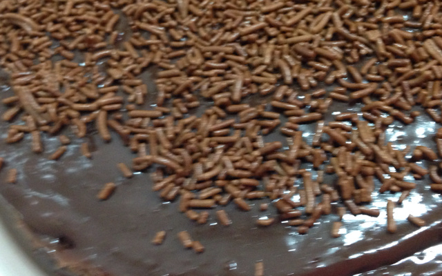 Recheio rápido para bolo de chocolate