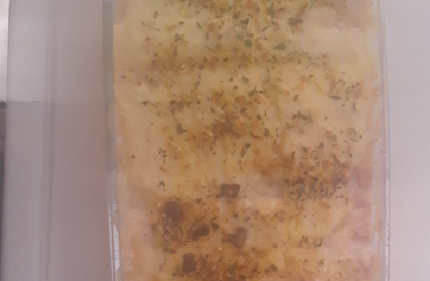 Filé de merluza com purê  de batata