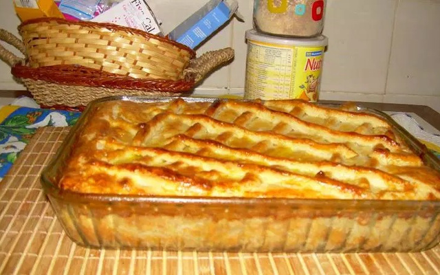 Torta de frango com requeijão