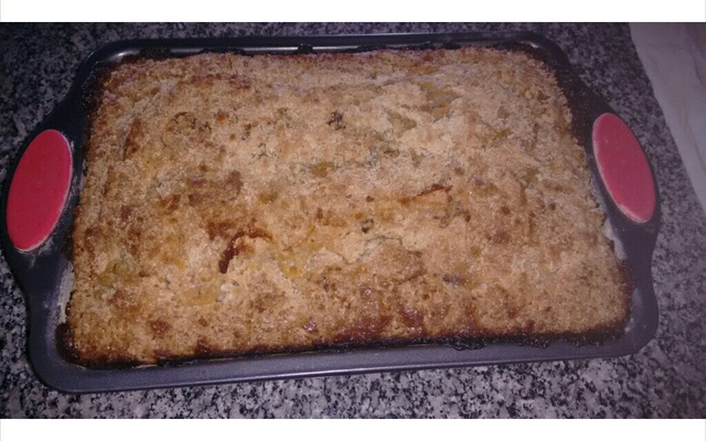 Cuca de chocolate e farofa D. Clarinda