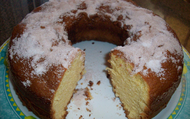 Bolo de fubá com gengibre