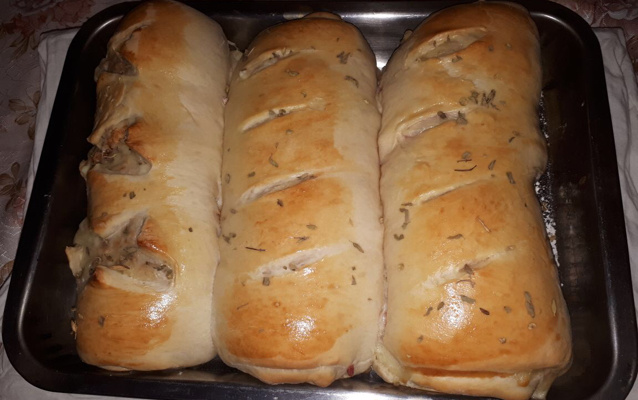 Pão caseiro Edivan e Núbia