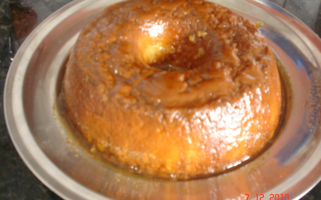 Brigadeirão feito com leite em pó