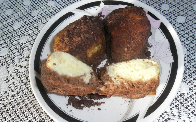 Bolinho de chuva prestígio da Bel