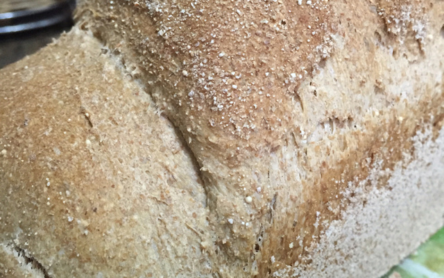 Pão integral na máquina de pão