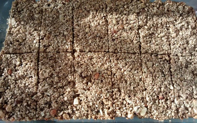 Barrinha de cereal caseira