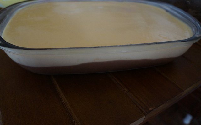 Mousse de chocolate e maracujá