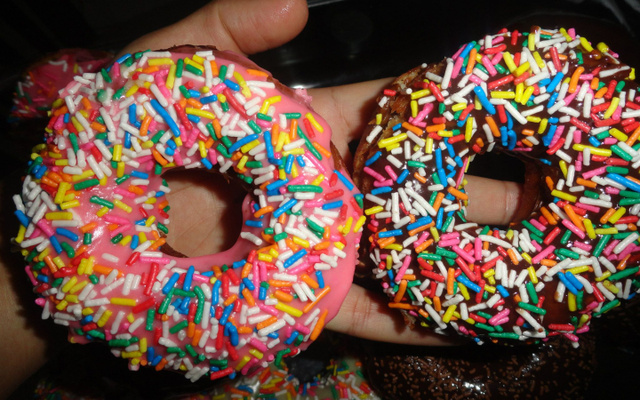 Donuts com recheio de baunilha