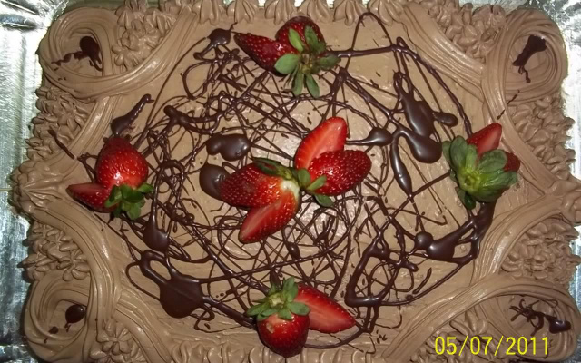 bolo trufado de chocolate da Mi