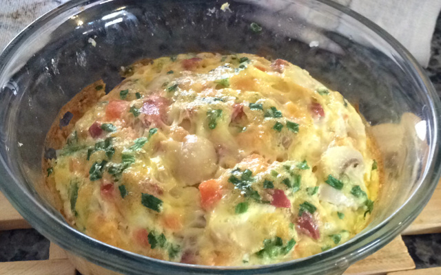 Omelete de forno sem óleo