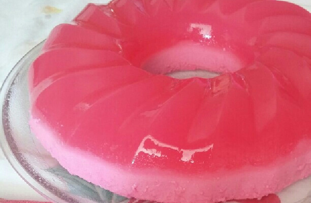 Gelatina com leite condensado