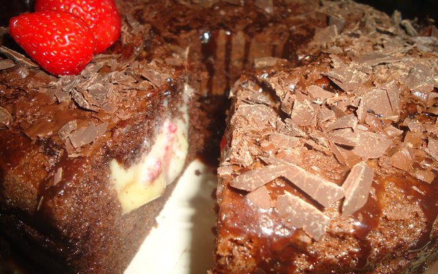 Bolo cavado guloseima